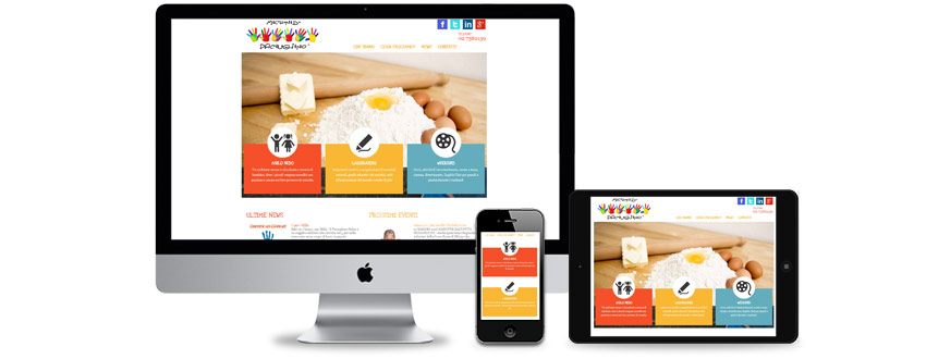 Website design for a nursery school